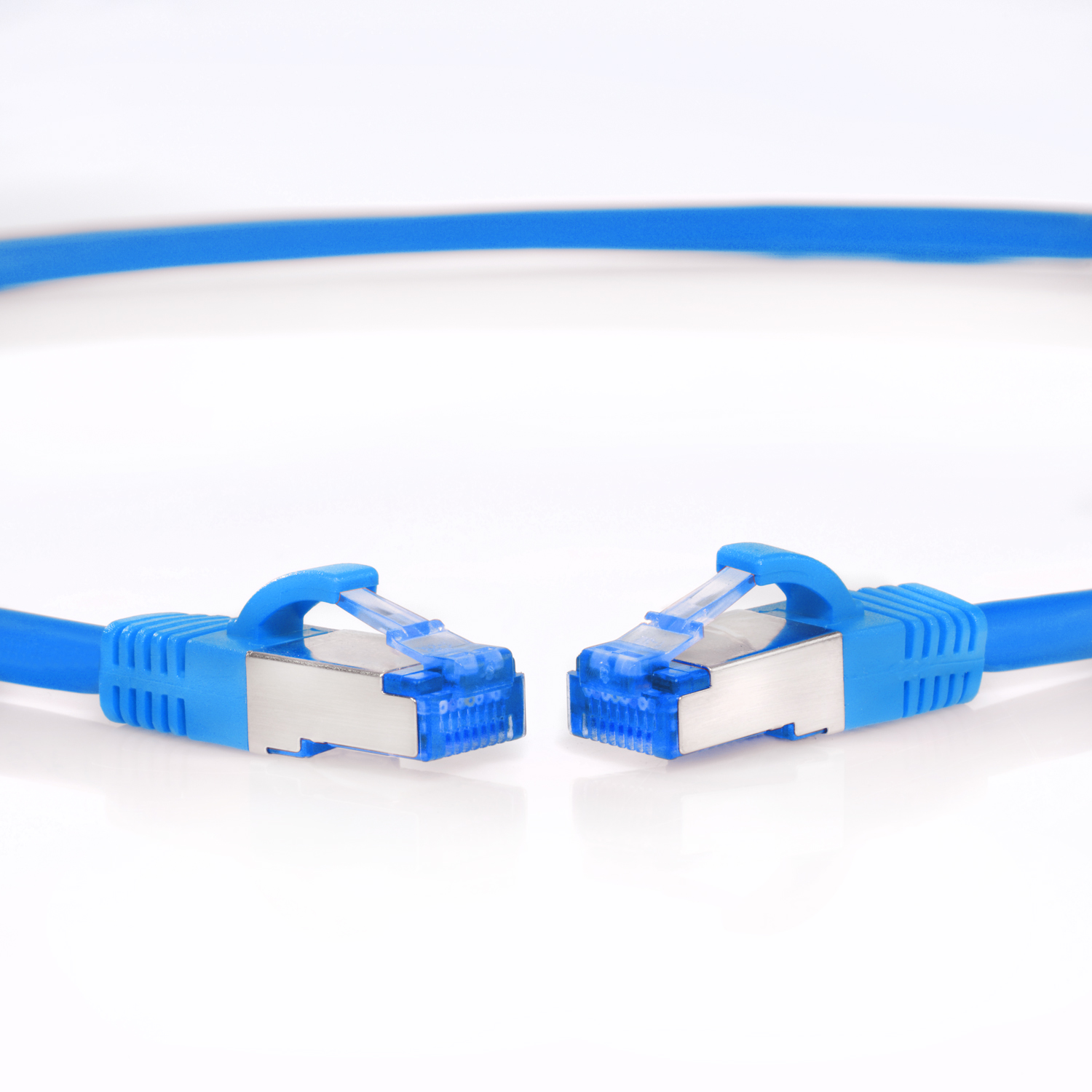 TPFNET 2m Patchkabel / Netzwerkkabel, S/FTP blau, 10GBit, 2 m Netzwerkkabel