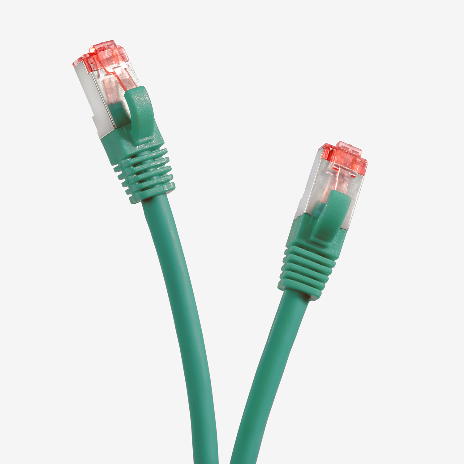 TPFNET 2m / S/FTP Netzwerkkabel, 2 m Netzwerkkabel Patchkabel 1000Mbit, grün