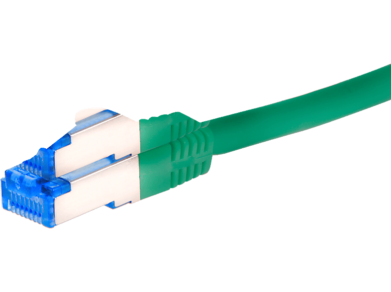 TPFNET 5er Pack 3m Patchkabel / Netzwerkkabel S/FTP 10GBit, grün, Netzwerkkabel, 3 m