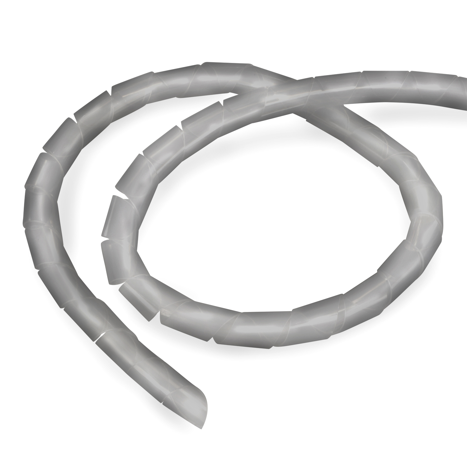 TPFNET Premium Spiral-Kabelschlauch 6-60mm, 10m Silber Silber, Kabelschlauch