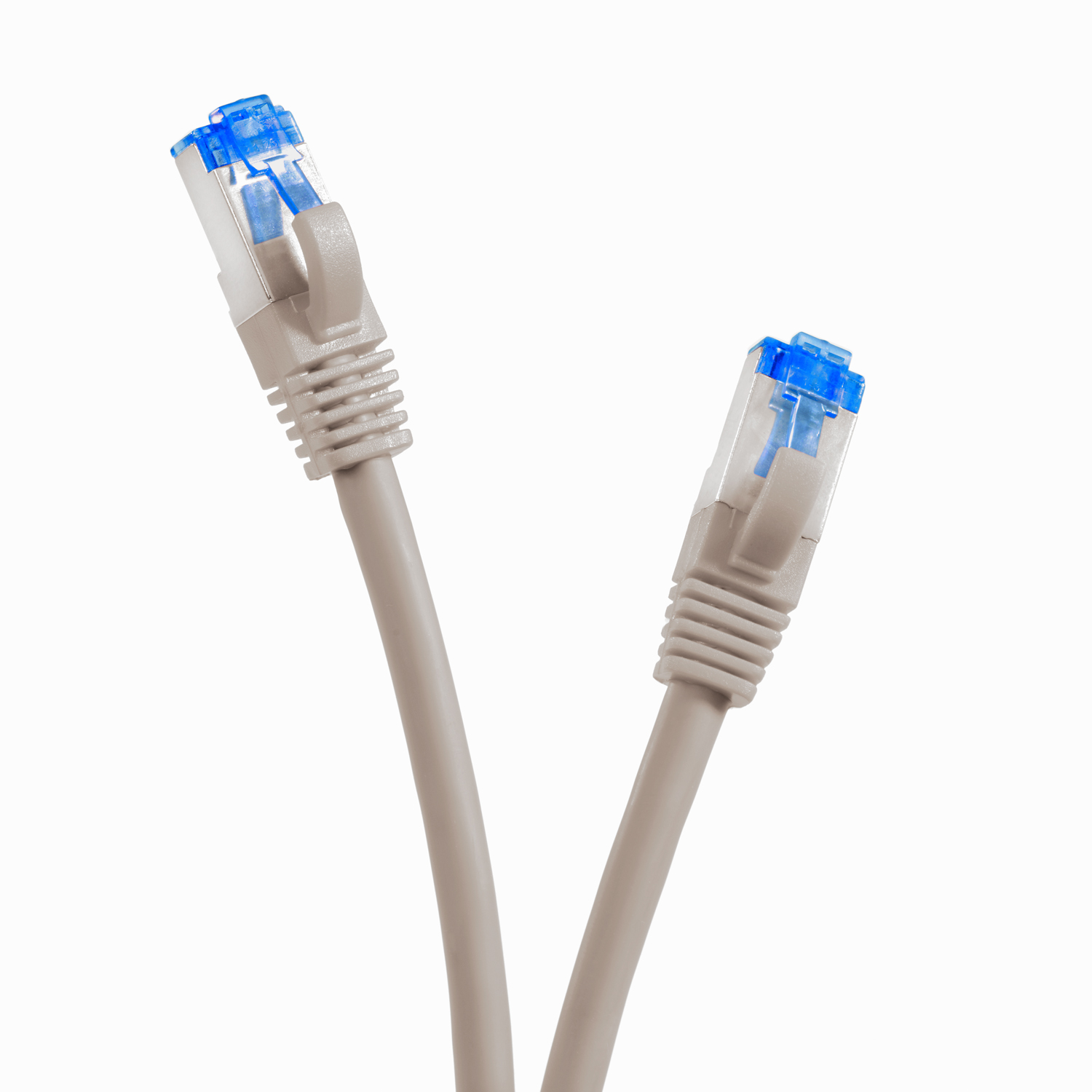 Netzwerkkabel, 10GBit, 5er grau, S/FTP Patchkabel / TPFNET 1,5 1,5m Pack m Netzwerkkabel