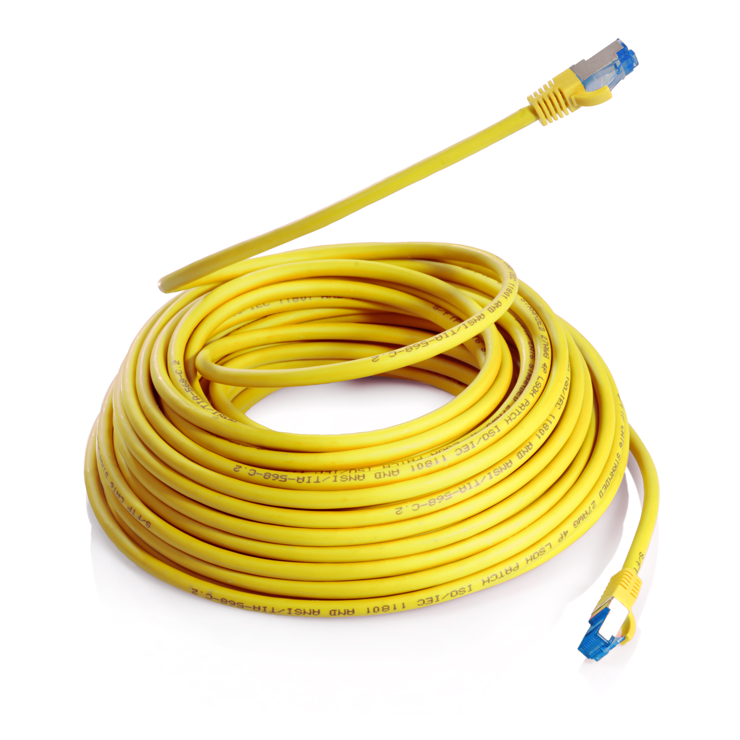 10GBit, S/FTP Patchkabel TPFNET gelb, m 20 Netzwerkkabel / Netzwerkkabel, 20m