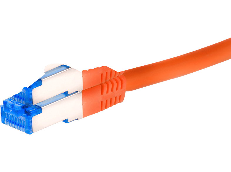 TPFNET 5er Pack 3m Patchkabel / Netzwerkkabel S/FTP 10GBit, orange, Netzwerkkabel, 3 m
