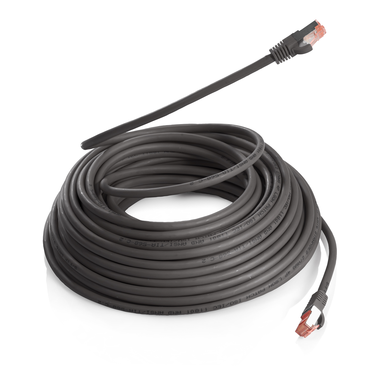 TPFNET 1m Patchkabel schwarz, 1 S/FTP Netzwerkkabel, / Netzwerkkabel 1000Mbit, m