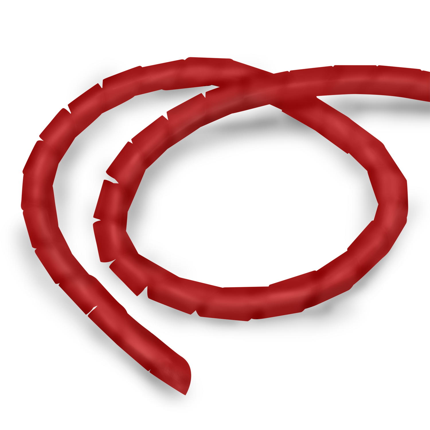 TPFNET 3er Pack Premium Kabelschlauch, 10m Rot Spiral-Kabelschlauch Rot, 4-50mm