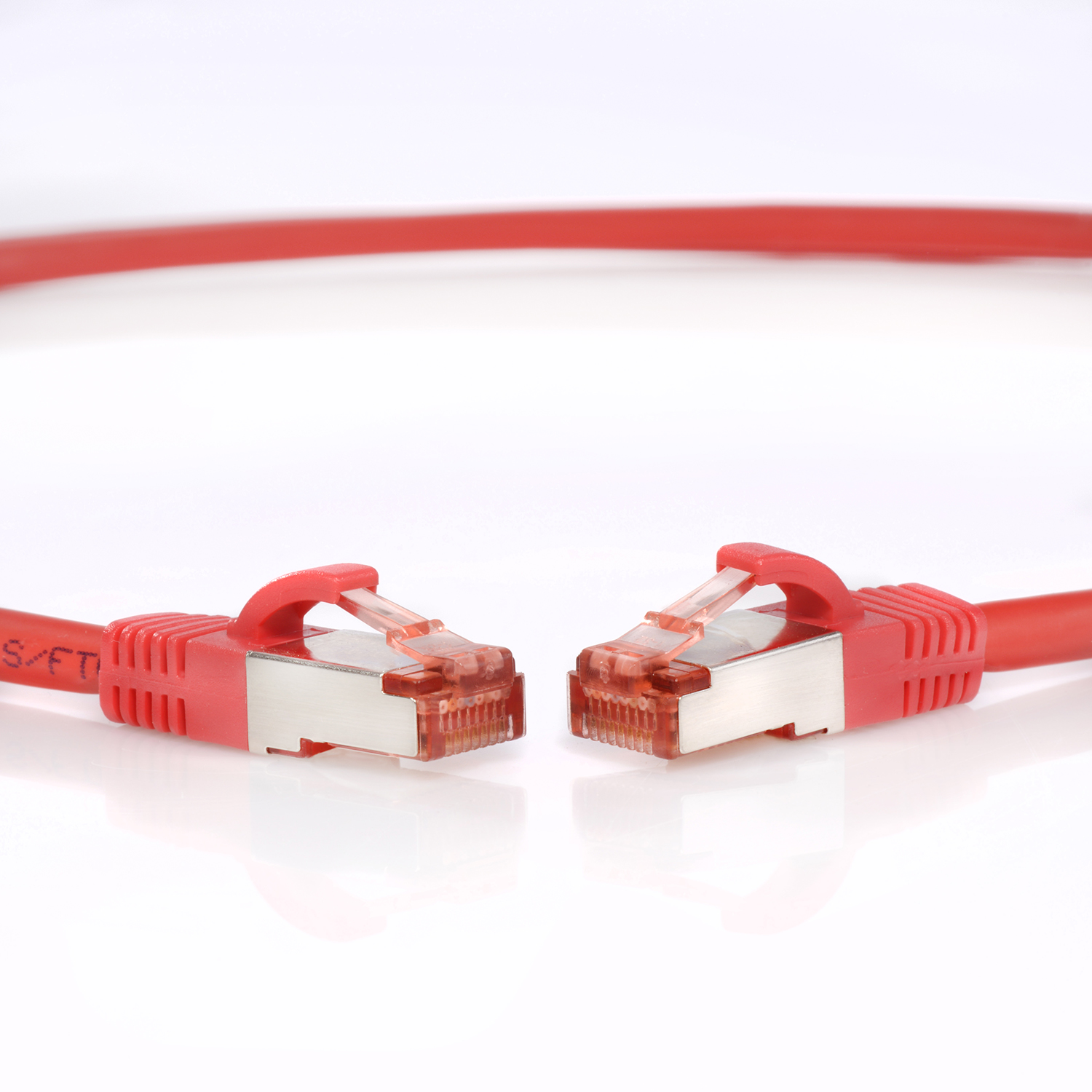 Netzwerkkabel 5er 2m S/FTP 1000Mbit, rot, Netzwerkkabel, / Patchkabel Pack TPFNET 2 m