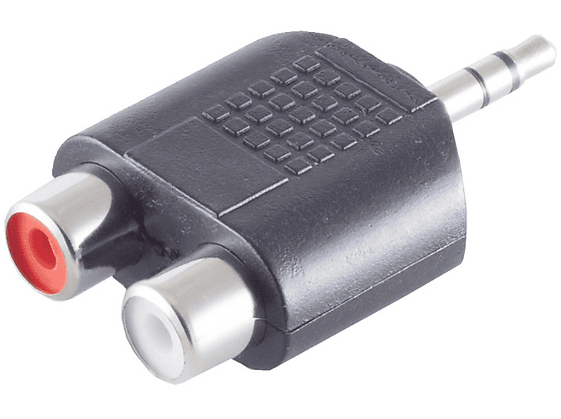 SHIVERPEAKS 3,5mm / Klinkenstecker 2 Stereo Stecker/ Cinchbuchsen, Adapter