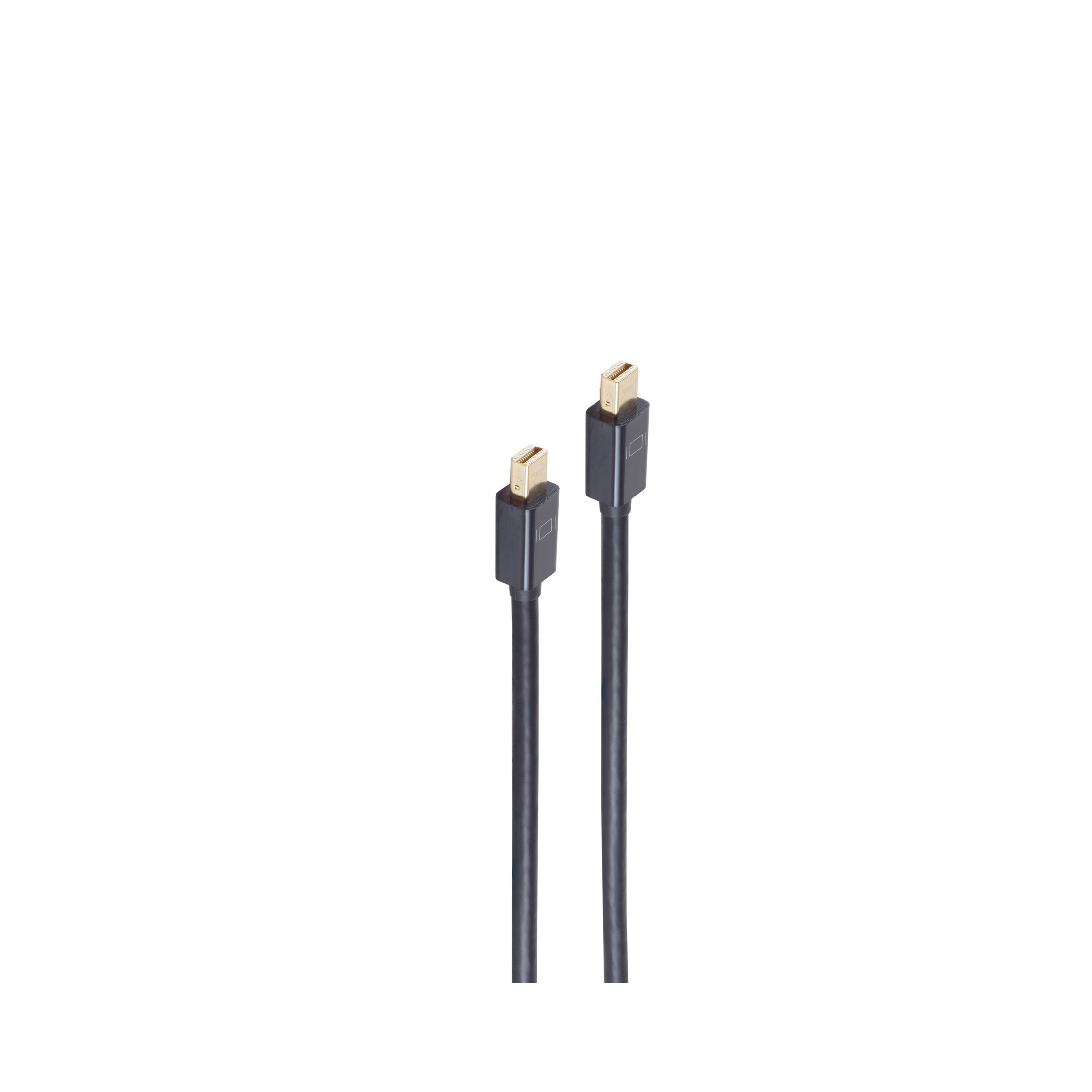 SHIVERPEAKS MINI Displayportkabel Kabel, UHD m DisplayPort 1.2, schwarz, 1 4K2K, 1m