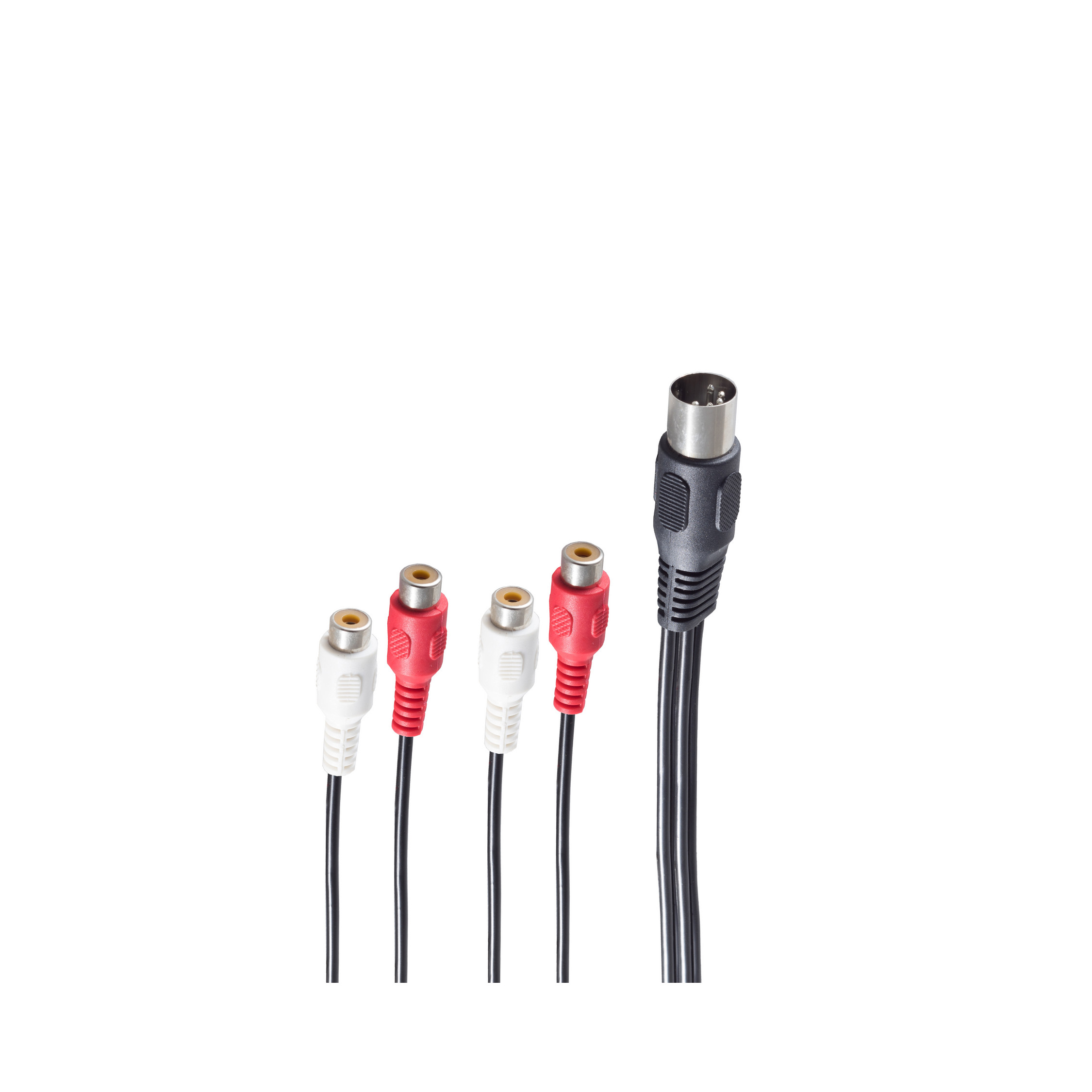 Verlängerung Kabel, DIN SHIVERPEAKS Cinchbuchse Audio m 4 0,2m, 0,2 DIN 5-pol.Stecker/