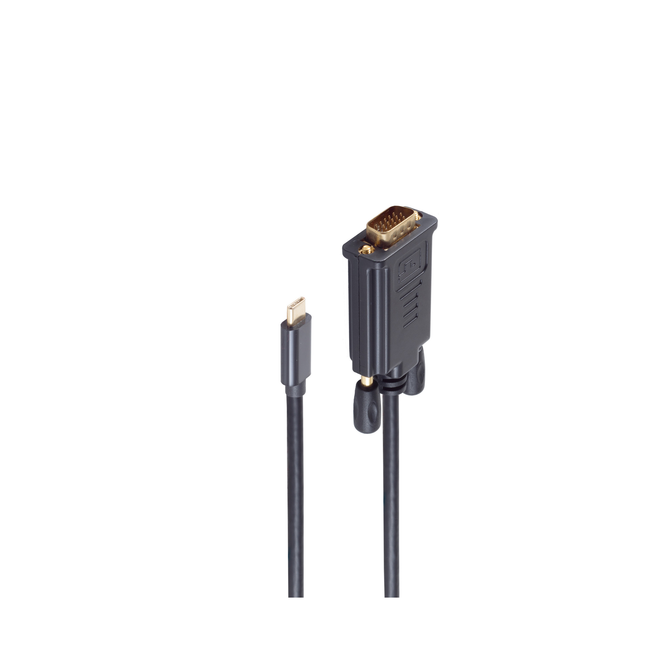 SHIVERPEAKS USB Stecker, VGA Stecker USB auf 1,8 m C 1,8m, Kabel, Typ Typc