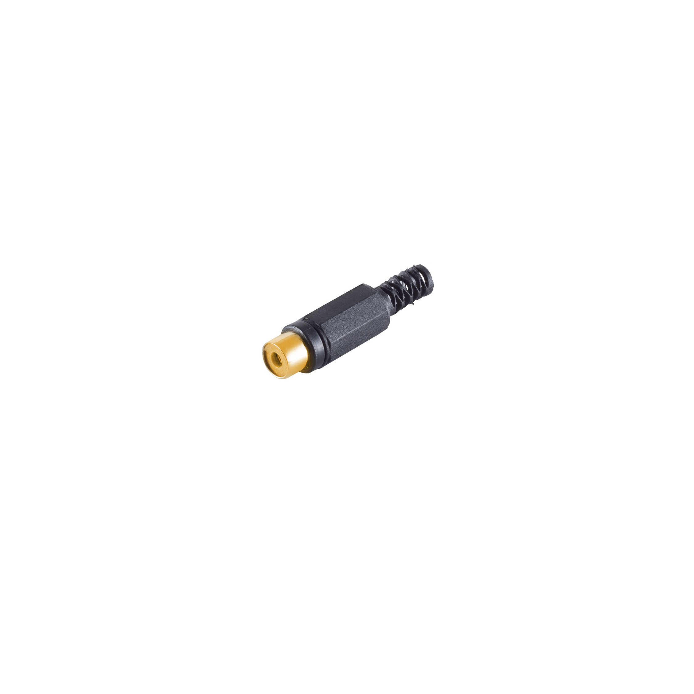 Cinchkupplung schwarz Kontakte, vergoldet - SHIVERPEAKS Adapter Stecker/ -