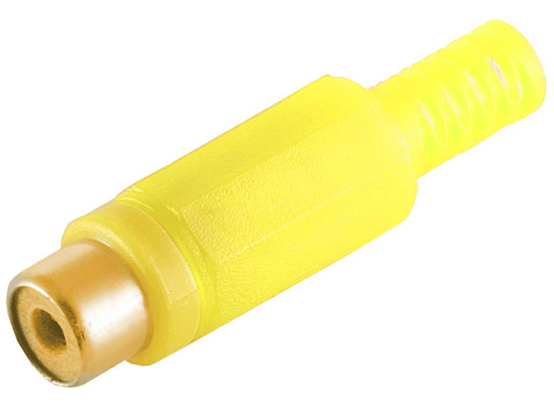 S/CONN MAXIMUM CONNECTIVITY Cinchkupplung, gelb, vergoldet Kontakte Cinch