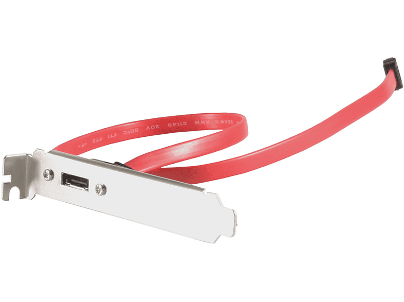 SHIVERPEAKS S-ATA zu e-SATA Slotblech 1-PORT incl Kabel SATA Kabel/ Adapter