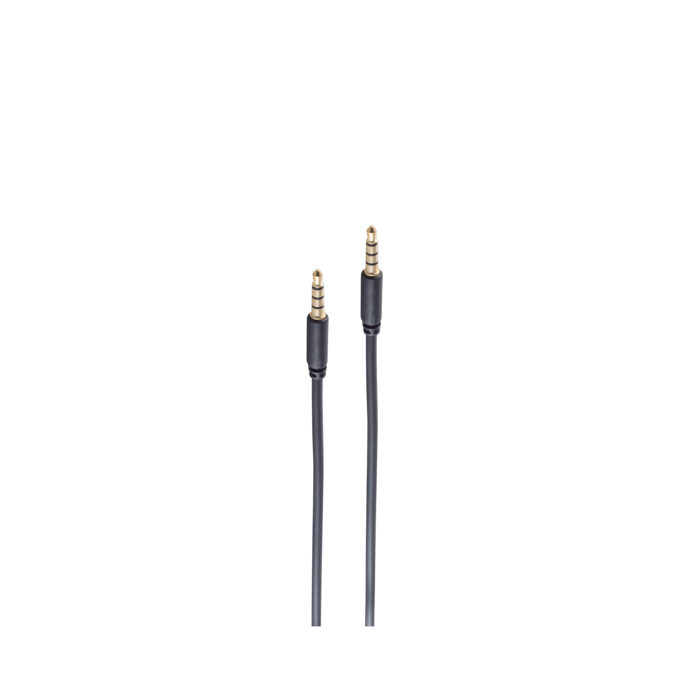 1,5m, 3,5mm 1,5 3,5mm - 4 Kabel, Mini-St. Rund SHIVERPEAKS Mini-St. m sw pin AUX
