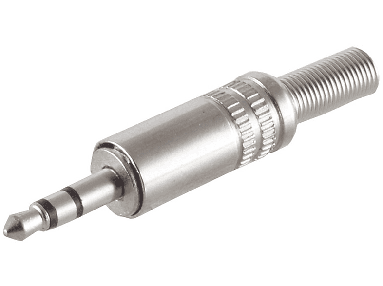 3,5mm, MAXIMUM S/CONN Klinke CONNECTIVITY Stereo Metall Klinkenstecker