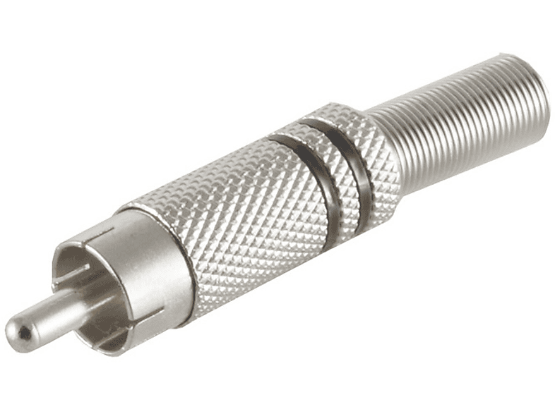 SHIVERPEAKS Cinchstecker Metall 6mm, schwarz, Stecker/ Adapter | Adapter & Kabel