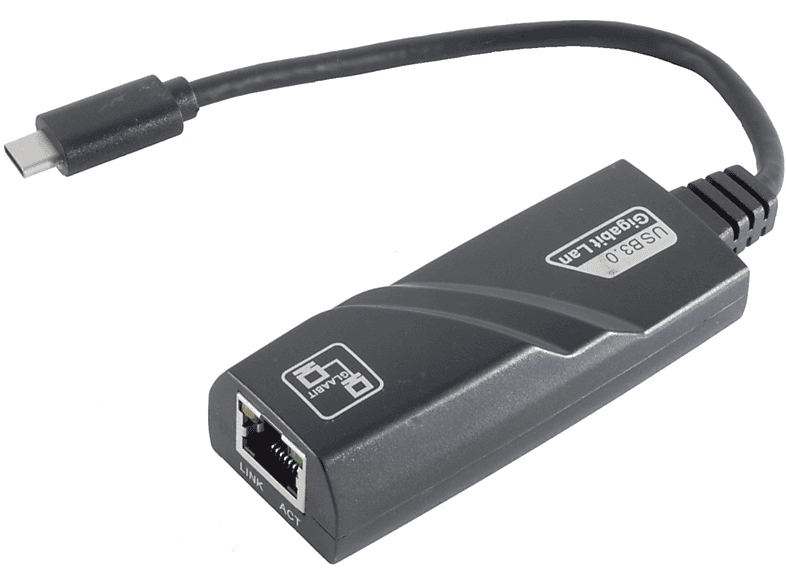 SHIVERPEAKS Ethernet Adapter USB Buchse C Adapter Stecker/ RJ45 Ethernet 3.1