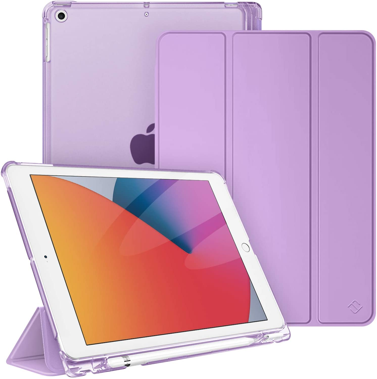 Hülle Tablethülle Kunststoff, für iPad Polykarbonat, Bookcover Kunstleder, FINTIE Lavendel