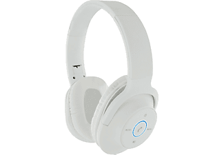 SCHWAIGER -KH220BTW 512-, On-ear Bluetooth® Bügelkopfhörer Bluetooth Weiß