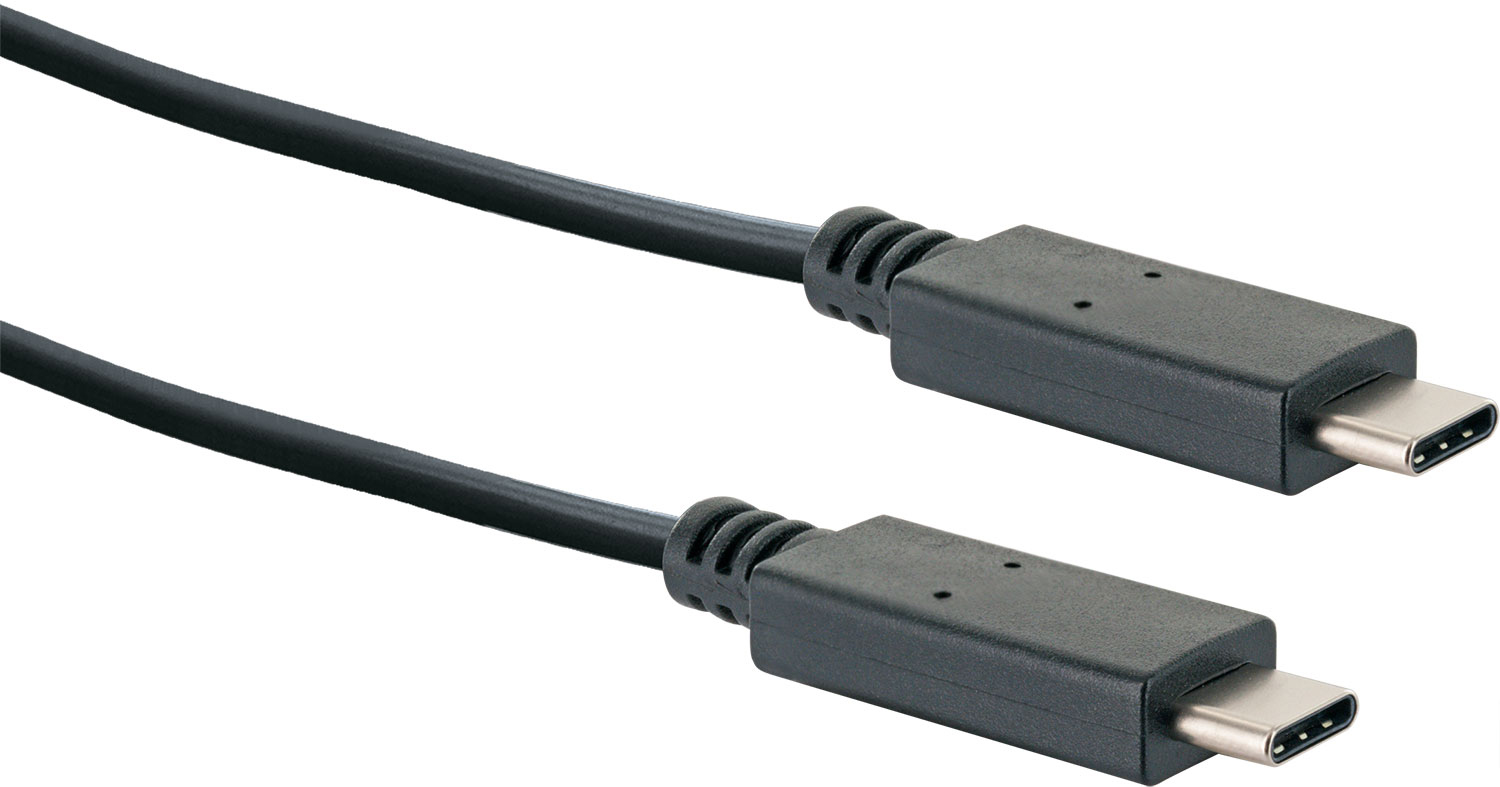 USB USB 3.2 C -CK3131 533-, zu USB 1 Type C Stecker Anschlusskabel Stecker, m, SCHWAIGER Type Schwarz