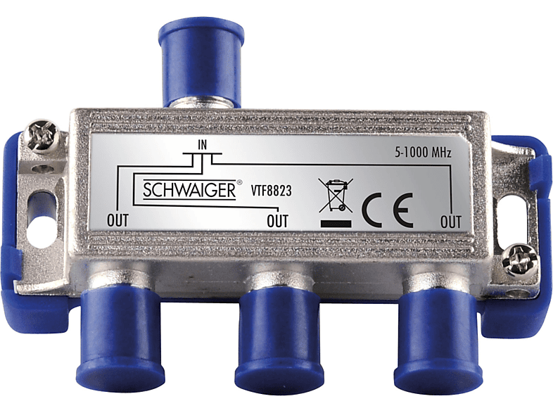 SCHWAIGER -VTF8823 241- 3-fach Verteiler (6.5 dB) für Kabel- und Antennenanlagen