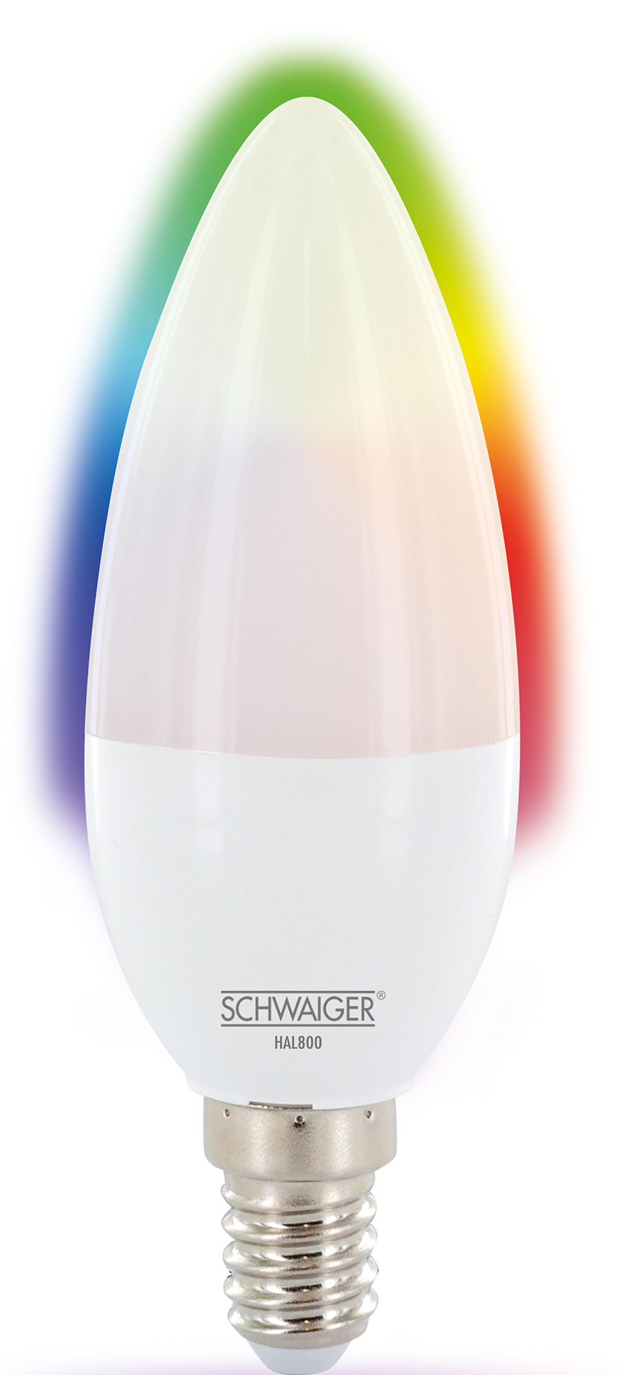 Light SCHWAIGER RGBW Multicolor Multicolor -HAL800- Leuchtmittel (E14) LED RGBW