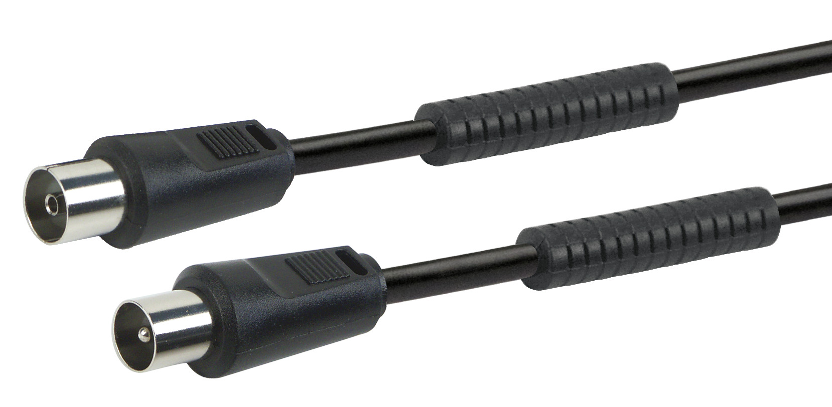 SCHWAIGER -KVKF30 (90 Buchse, IEC 533- dB) zu Anschlusskabel Stecker Ferritkern mit Antennen IEC