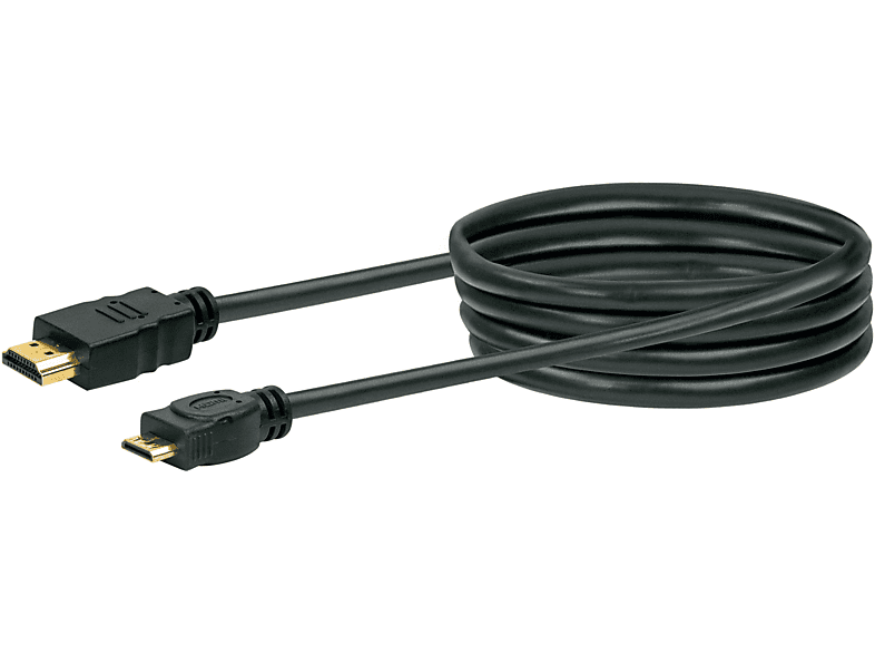 SCHWAIGER -HDMM15 533- High-Speed-HDMI-Kabel mit Ethernet HDMI-Mini Stecker zu HDMI-Stecker