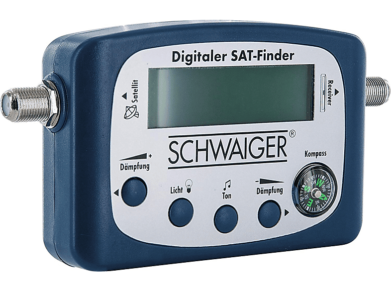 SCHWAIGER -SF80 531- LCD SAT Finder mit Kompass und akustischer Pegelanzeige