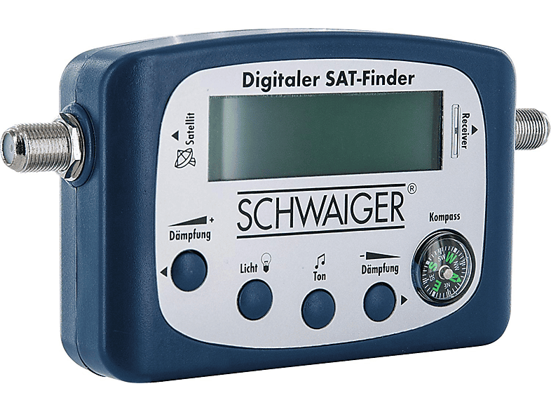 SCHWAIGER -SF80 531- LCD SAT Finder mit Kompass und akustischer  Pegelanzeige