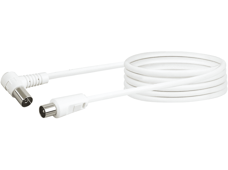 SCHWAIGER -KVKW30 532- Antennen Anschlusskabel (75 dB) IEC Winkelbuchse zu IEC Stecker