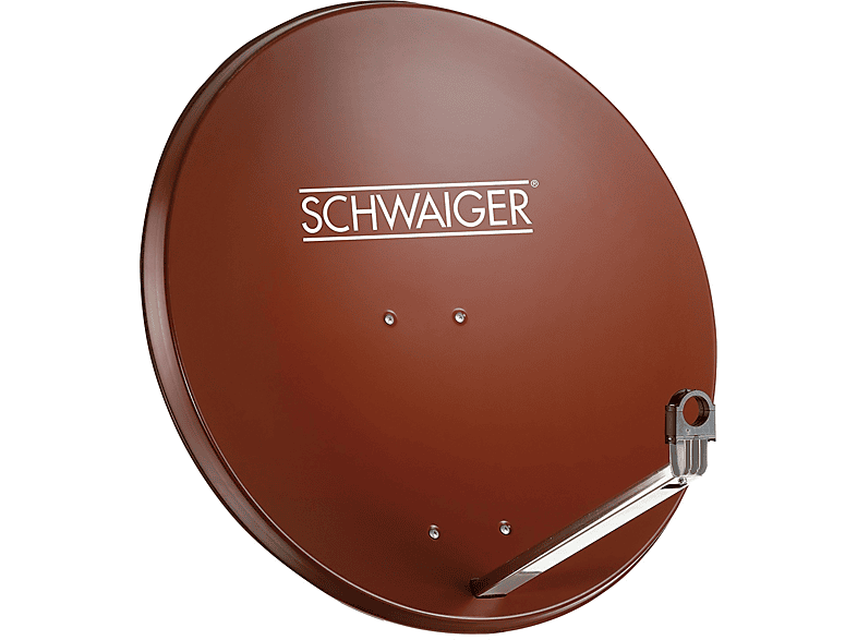 SCHWAIGER -SPI998.2- Aluminium Offset Antenne (75 cm) Ziegelrot