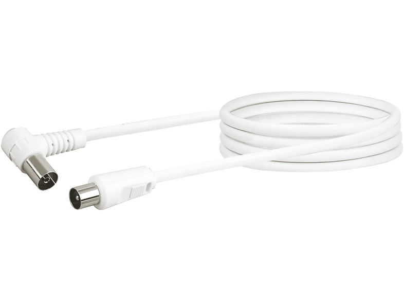SCHWAIGER -KVKW15 532- Antennen Anschlusskabel (75 dB) IEC Winkelbuchse zu IEC Stecker | Antennen- & TV-Zubehör