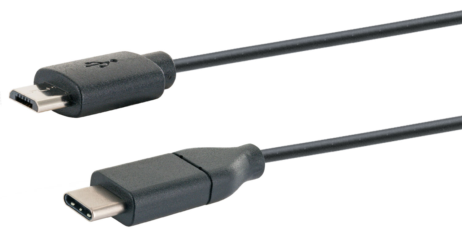 Stecker, Adapterkabel 3.1 USB USB 1 3.1 zu -CK3111 Micro-B Stecker Schwarz 2.0 SCHWAIGER m, 533-, C USB