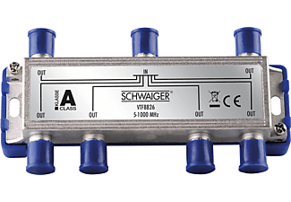 SCHWAIGER -VTF8826 241- 6-fach Verteiler (11 dB) für Kabel- und Antennenanlagen