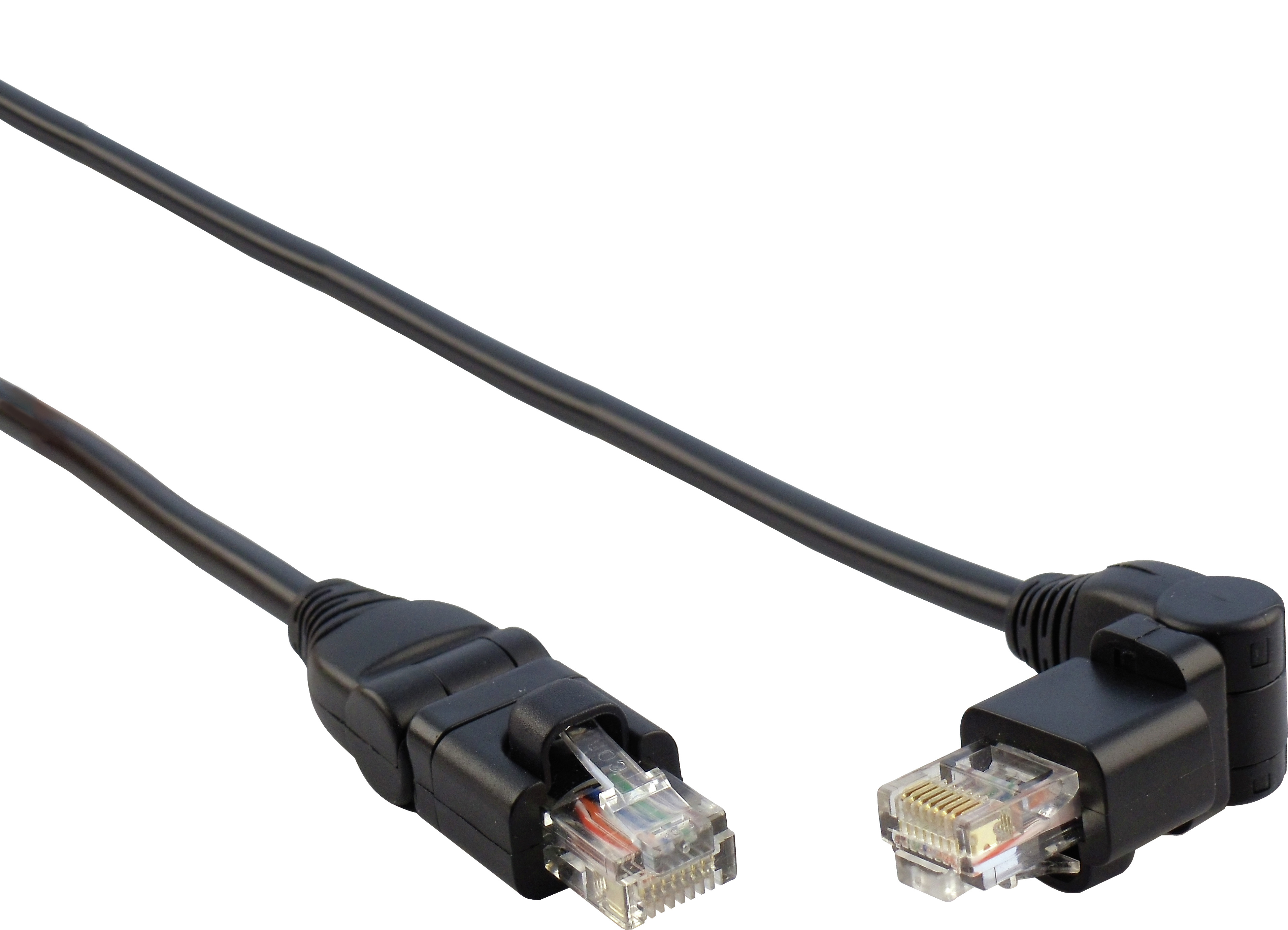 SCHWAIGER -CKS7500 533-, (F/UTP) m 360° Netzwerkkabel zu Stecker, 5 Stecker RJ45 RJ45 6 360° CAT