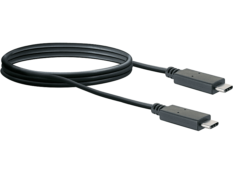 SCHWAIGER -CK3131 533-, USB 3.2 Anschlusskabel USB Type C Stecker zu  USB Type C Stecker, 1 m, Schwarz