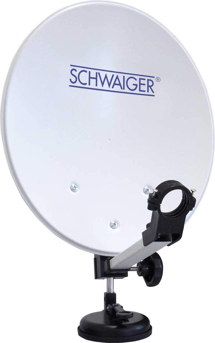 (35 für SCHWAIGER Single Einsatz LNB) Camping Satellitenanlage -SAT3400HD- den cm, mobilen