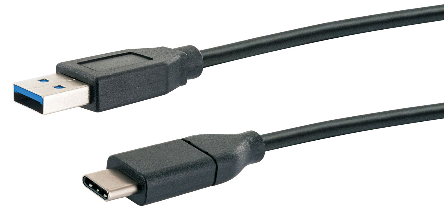 3.1 3.0 -CK3141 SCHWAIGER Adapterkabel USB Stecker 1 Stecker, 533-, A 3.1 zu USB USB m, Schwarz C