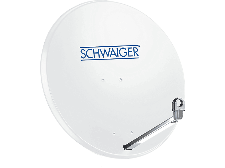 SCHWAIGER -SPI998.0- Aluminium Offset Antenne (75 cm) Hellgrau