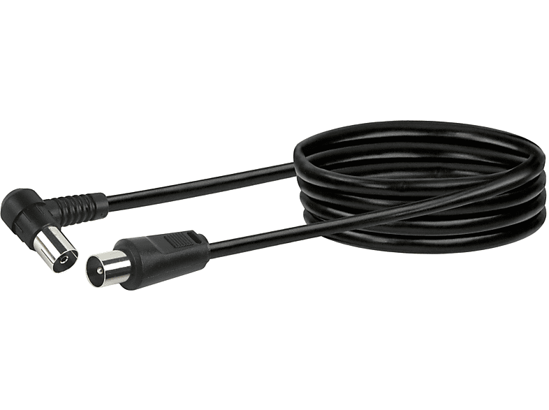 SCHWAIGER -KVKW30 533- Antennen Anschlusskabel (75 dB) IEC Winkelbuchse zu IEC Stecker