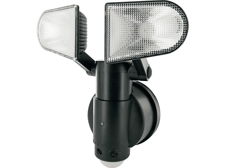 SCHWAIGER -LED220 011- LED Sensorleuchte (2-fach) mit Bewegungsmelder und 2 Lampen