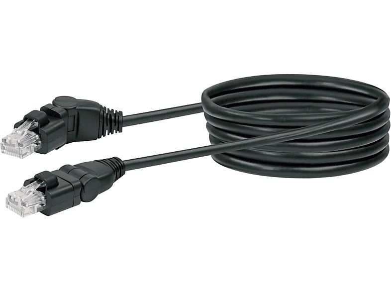 Goobay CAT 5e Outdoor Netzwerkkabel 100m - Schwarz UV-beständig