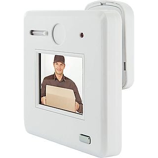 SCHWAIGER -TS100 532- Digitaler und optischer Türspion Zuverlässiger Schutz vor unerwünschten Besuchern Weiß