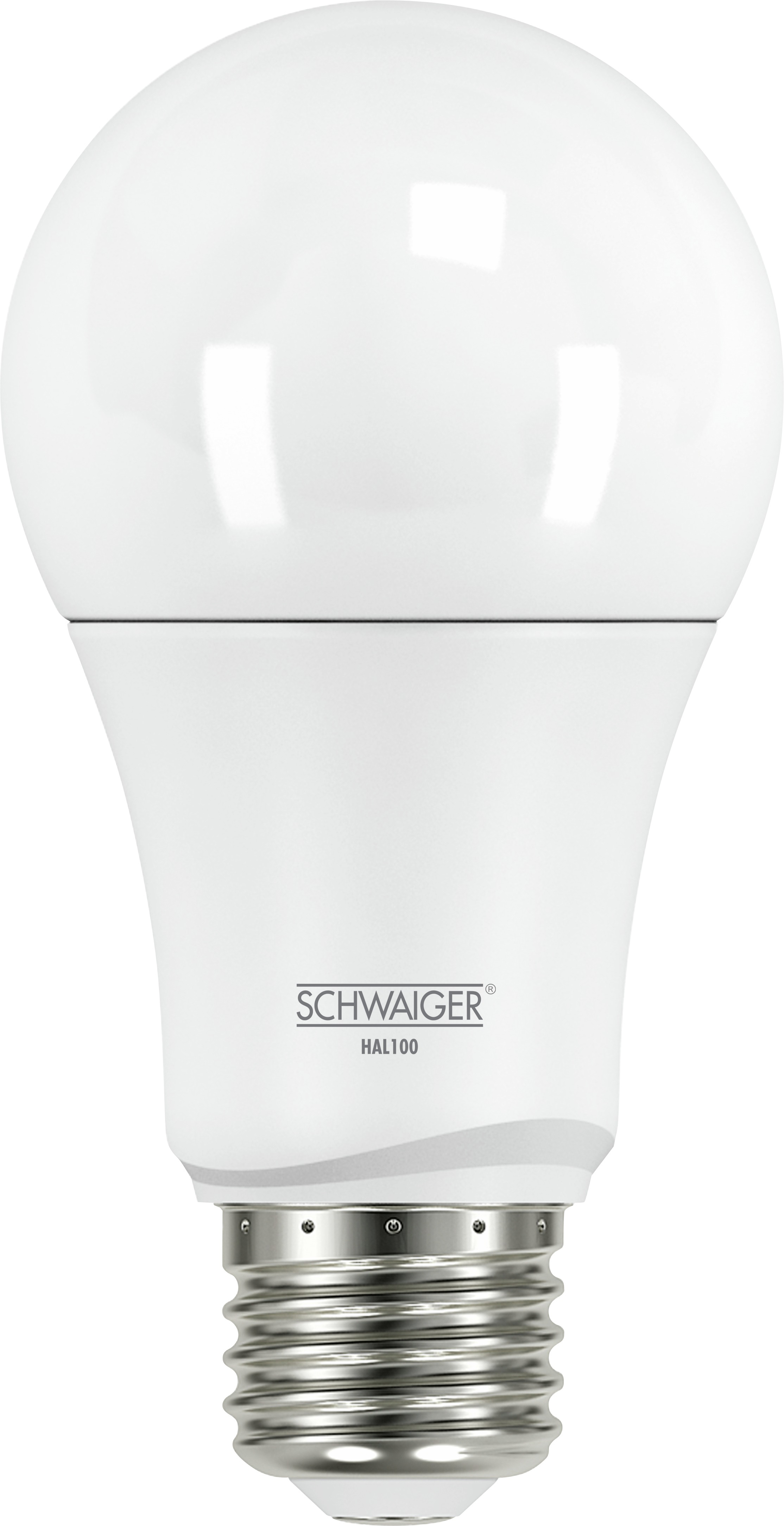 SCHWAIGER (E27) Warmweiß als dimmbares Wohnlicht LED Leuchtmittel -HAL100-