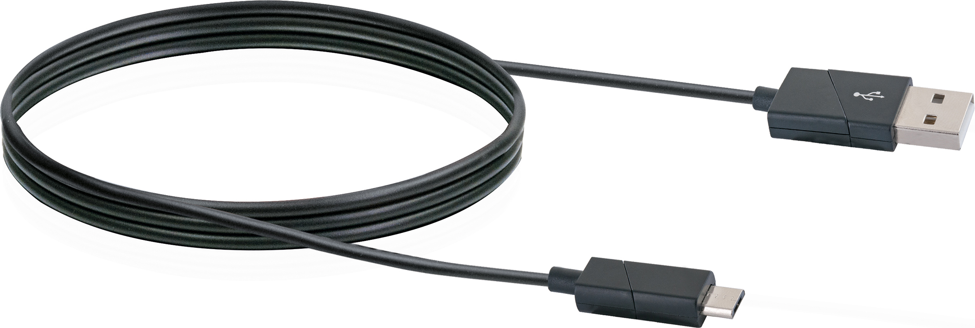 Sync A SCHWAIGER USB Ladekabel, Micro 533-, Micro B m, Stecker Stecker, 1,2 drehbar zu & USB -LKW120M 2.0 Schwarz USB