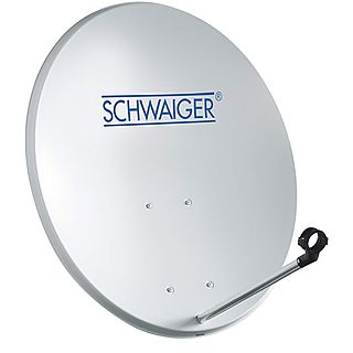 SCHWAIGER -SPI550 011- Stahl Offset Antenne (55 cm) Hellgrau