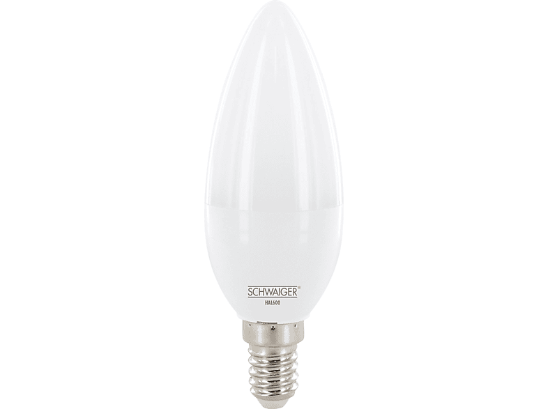 SCHWAIGER -HAL600- LED Leuchtmittel als (E14) dimmbares Wohnlicht Warmweiß