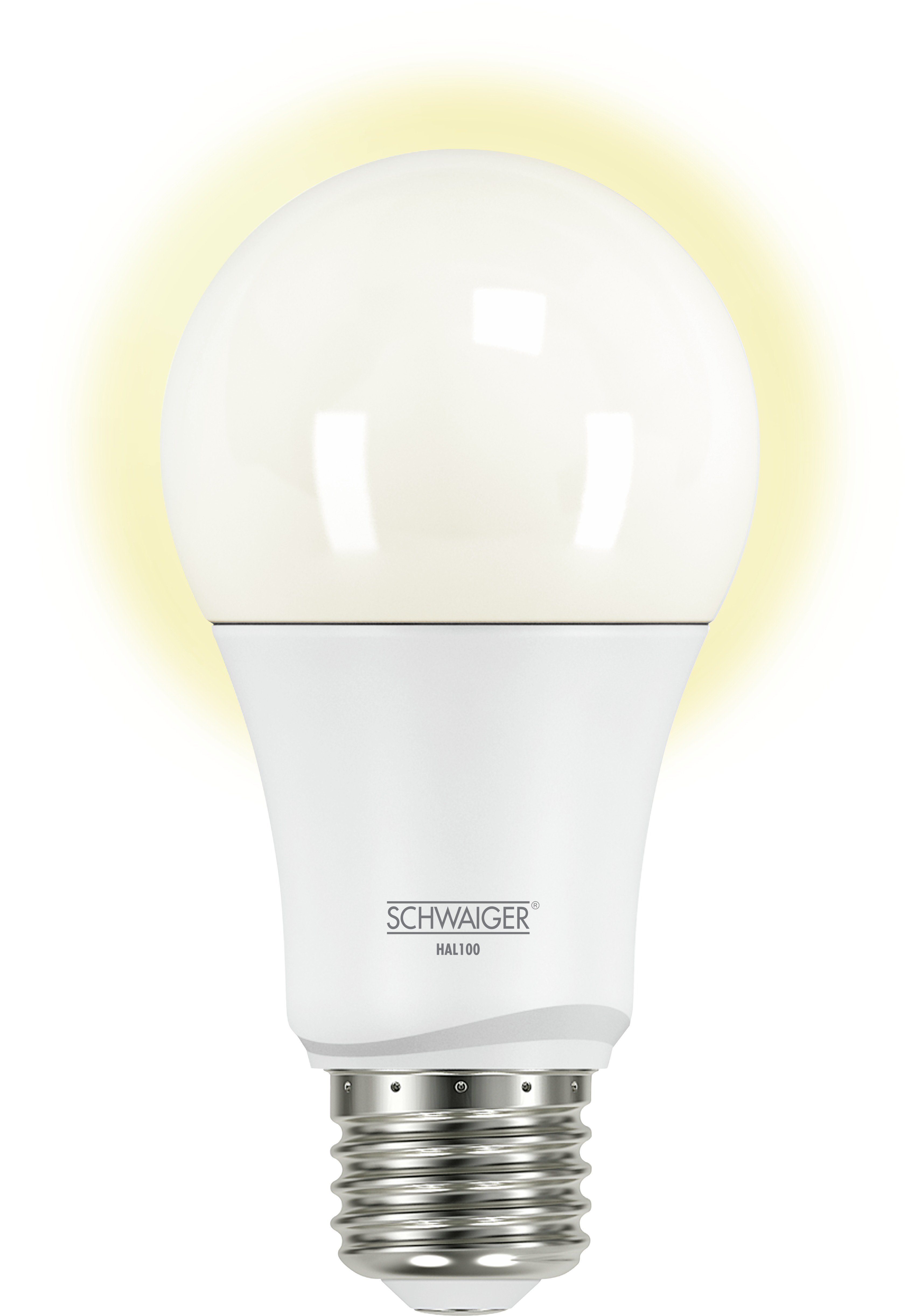 -HAL100- SCHWAIGER Warmweiß (E27) Leuchtmittel als dimmbares Wohnlicht LED