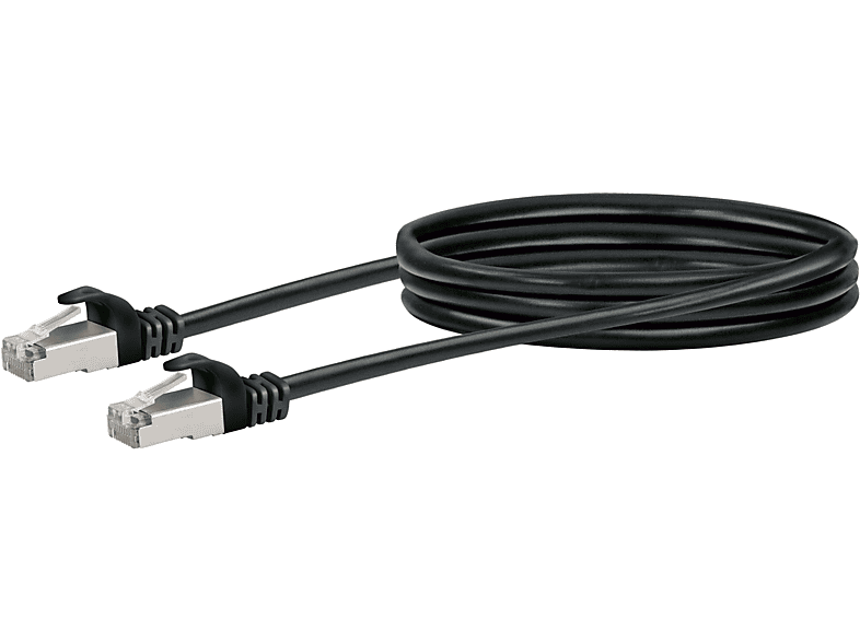 SCHWAIGER -CKB6005 053-, CAT 6 Netzwerkkabel (SF/UTP) RJ45 Stecker zu  RJ45 Stecker, 0,5 m